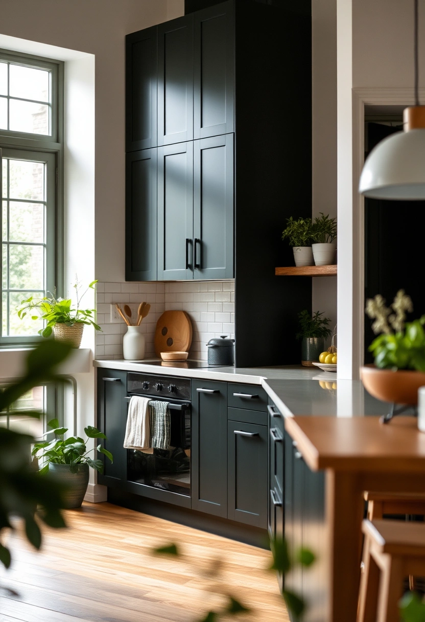 green and black kitchen ideas 15