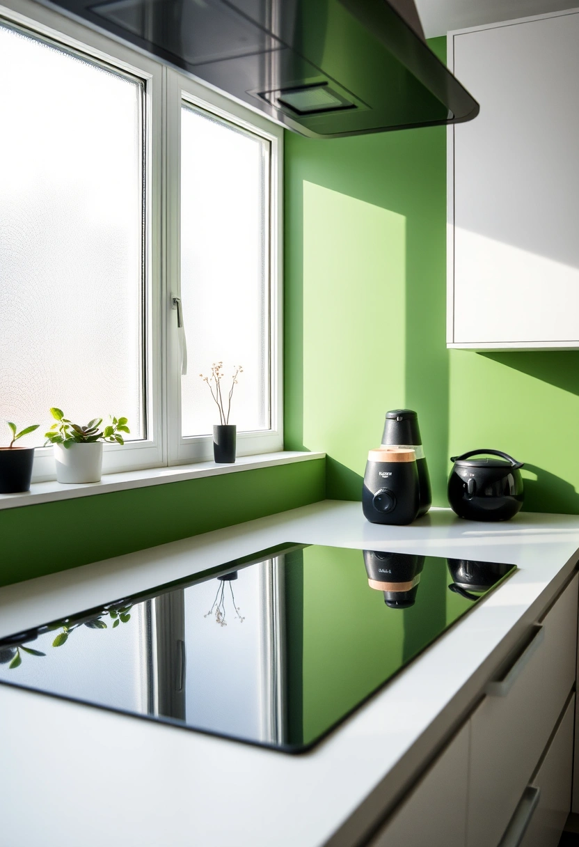 green and black kitchen ideas 4