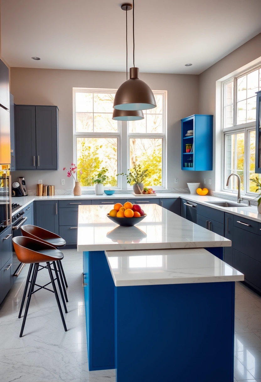 grey and blue kitchen ideas 1