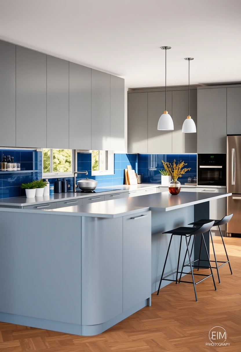 grey and blue kitchen ideas 12