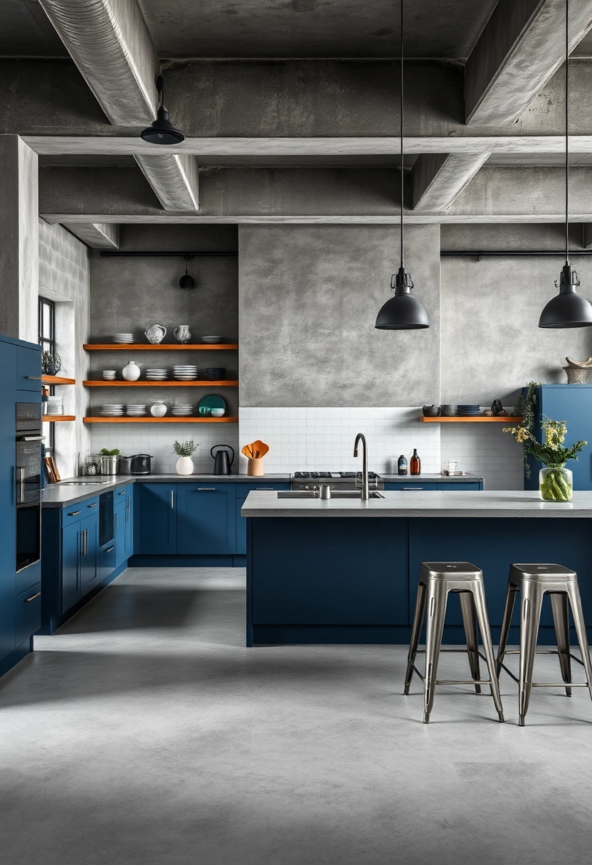 grey and blue kitchen ideas 15