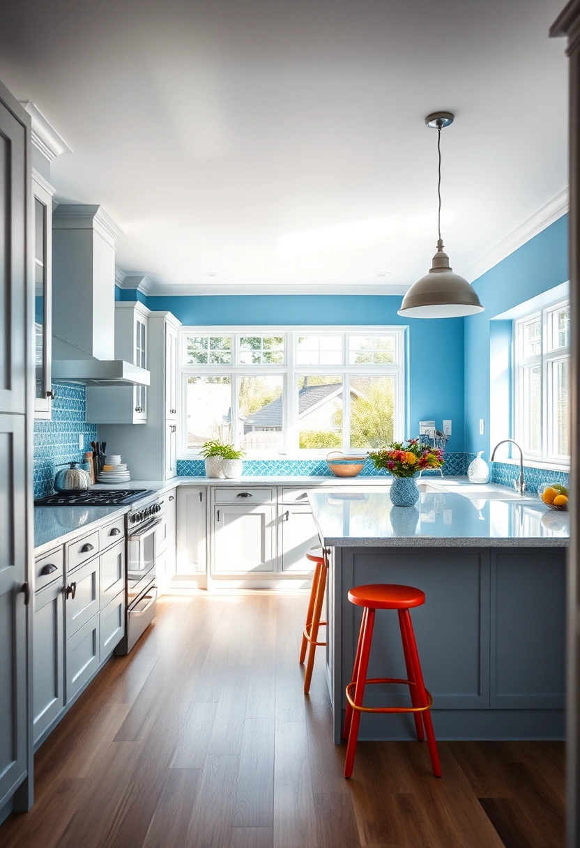grey and blue kitchen ideas 17