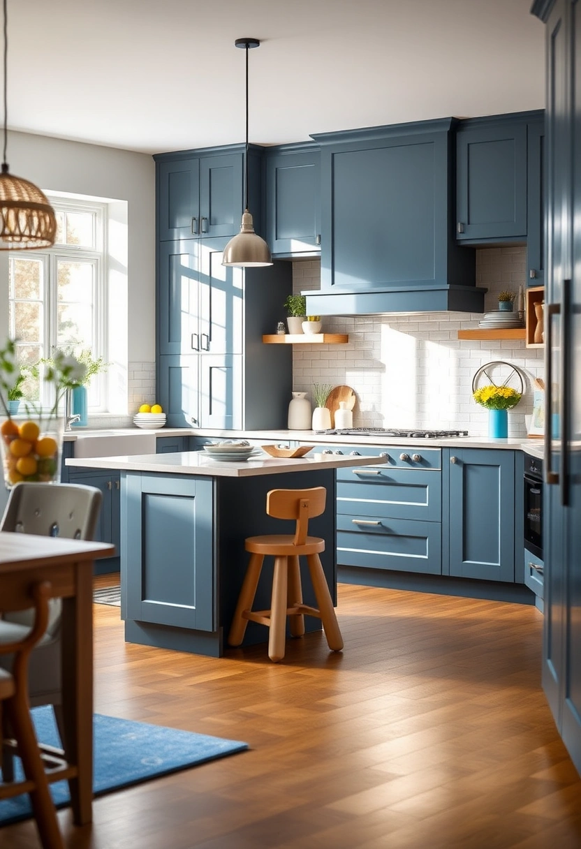 grey and blue kitchen ideas 19