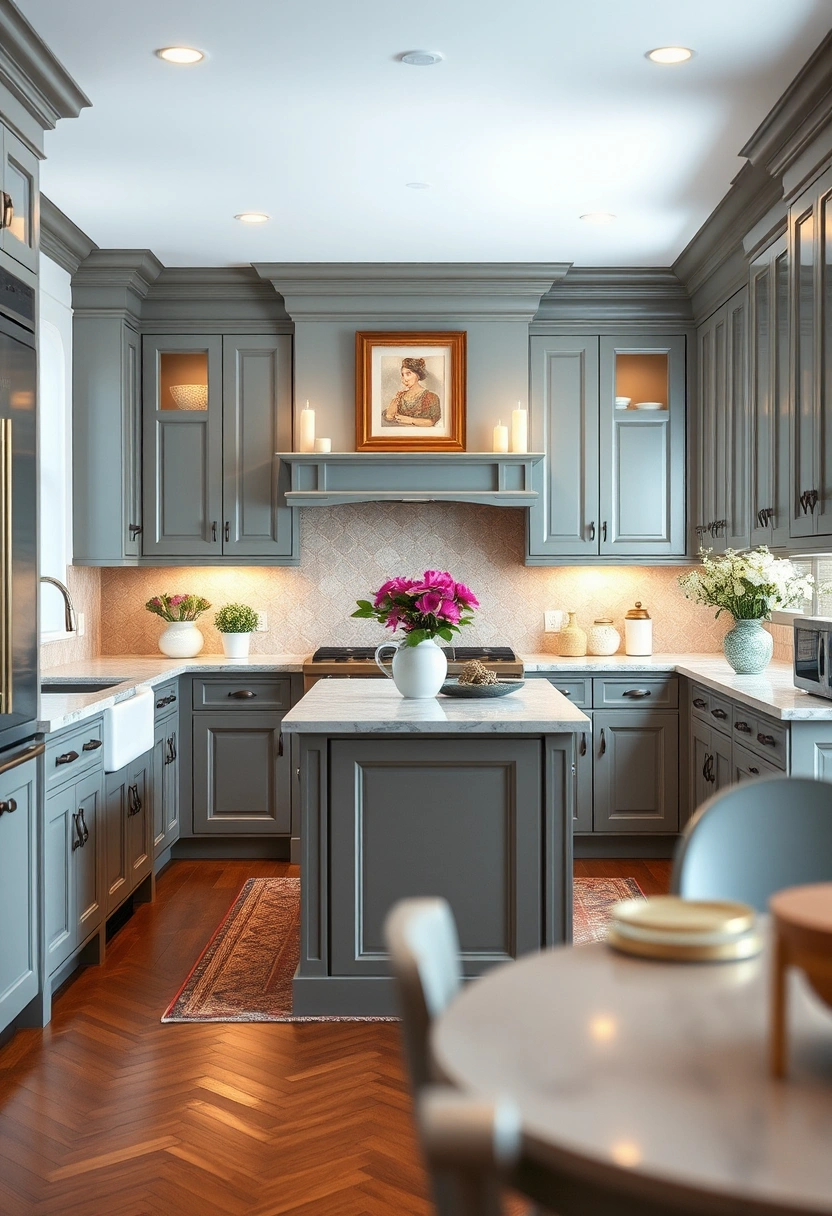 grey kitchen cabinets ideas 16