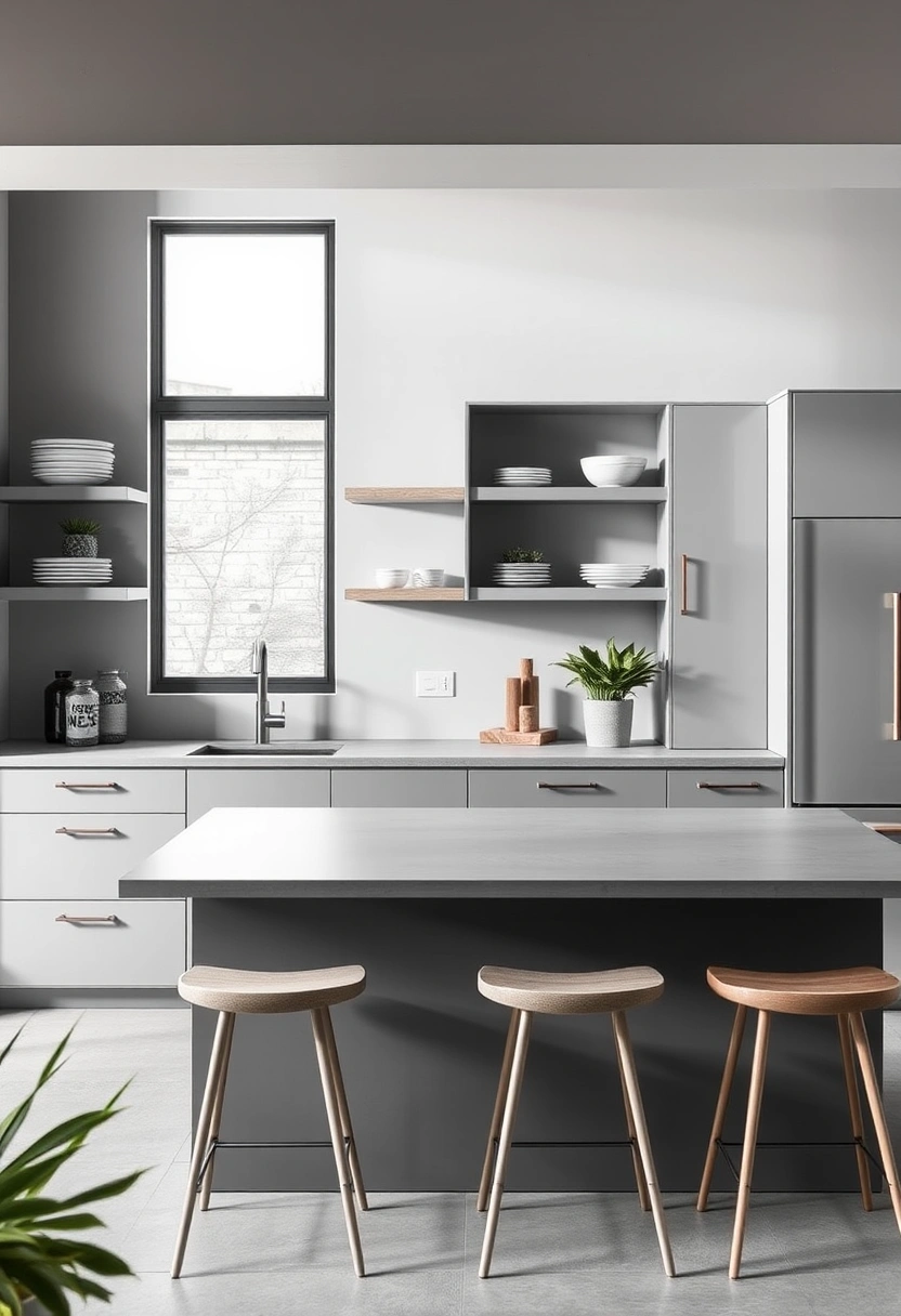 grey kitchen ideas modern gray 1