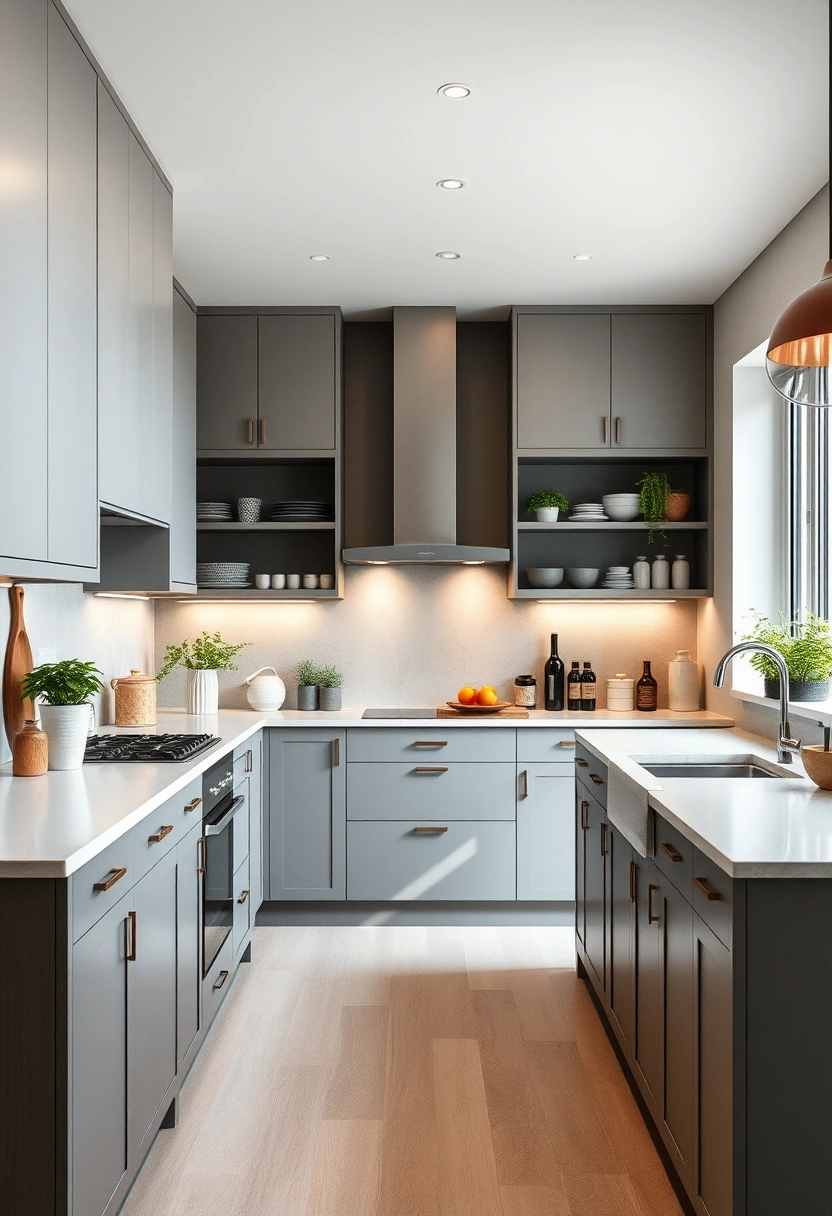 grey kitchen ideas modern gray 12