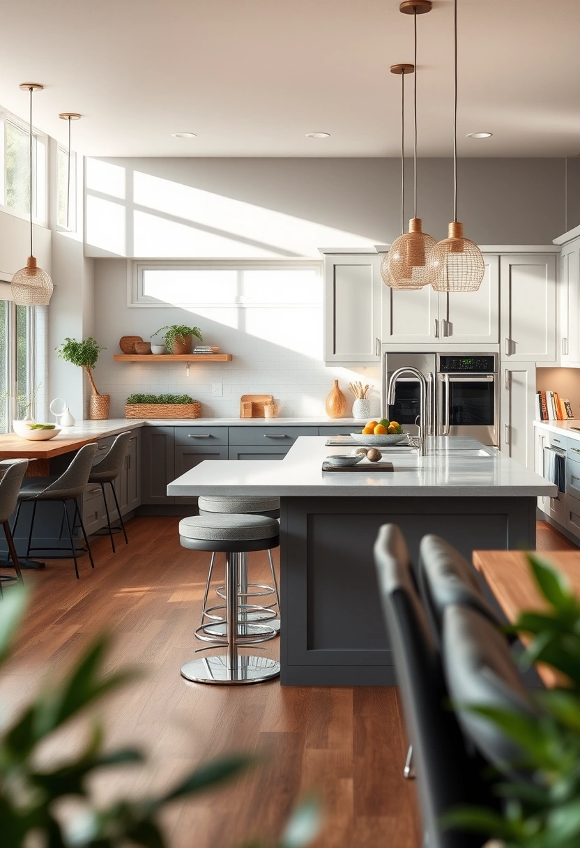 grey kitchen ideas modern gray 7