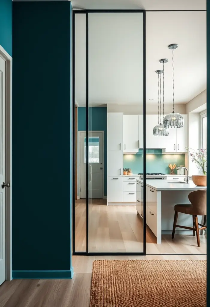 hall and kitchen partition ideas 1
