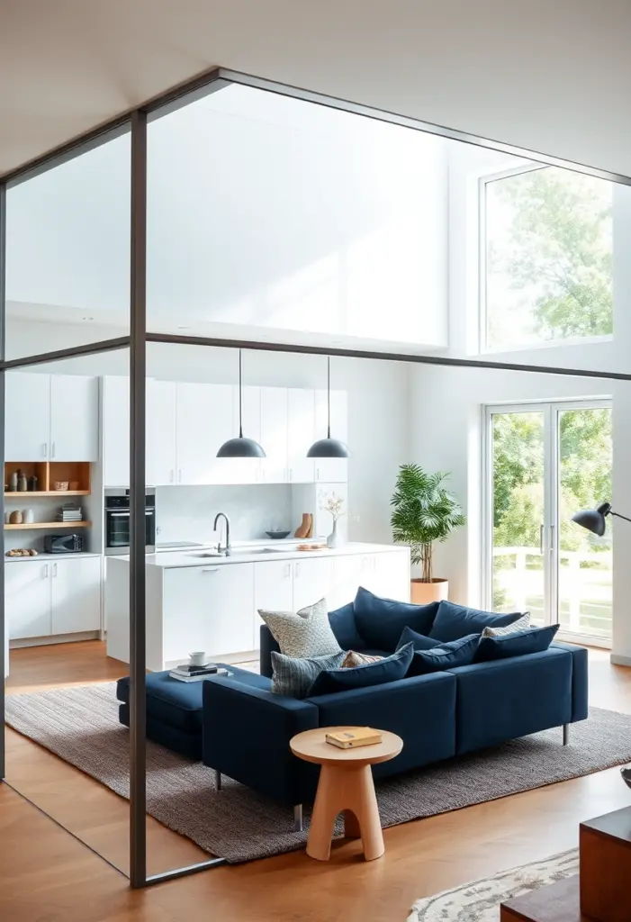kitchen and living room divider ideas 1