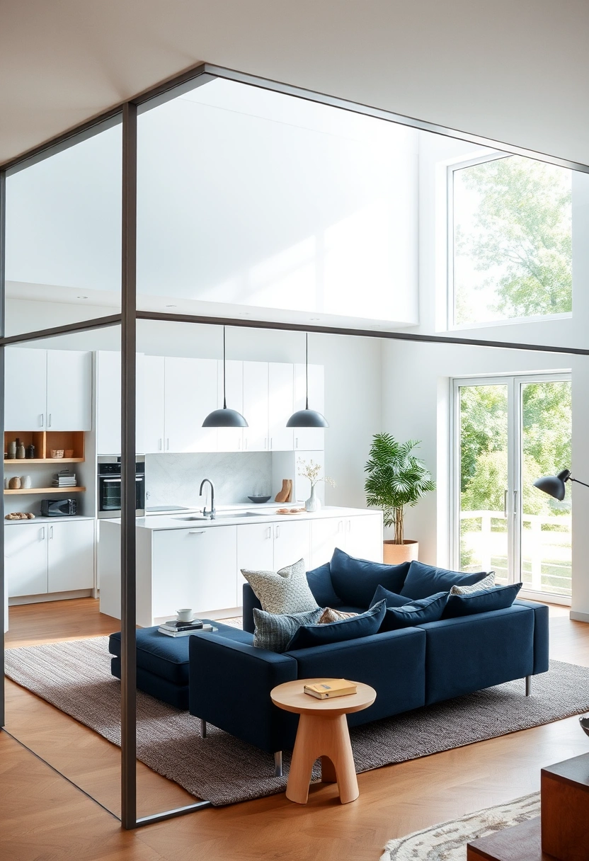kitchen and living room divider ideas 1