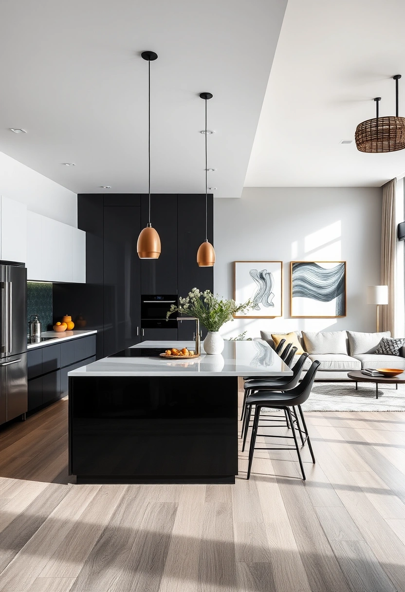 kitchen and living room divider ideas 11