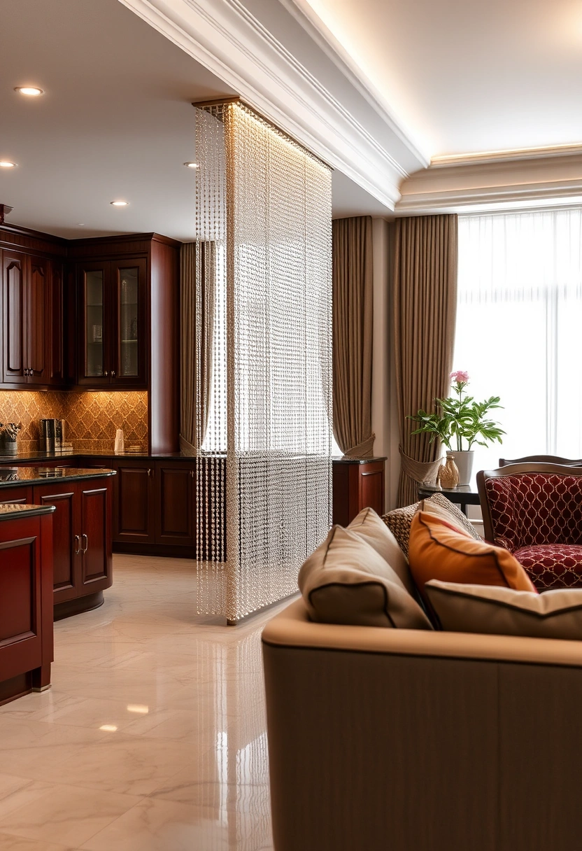 kitchen and living room divider ideas 13