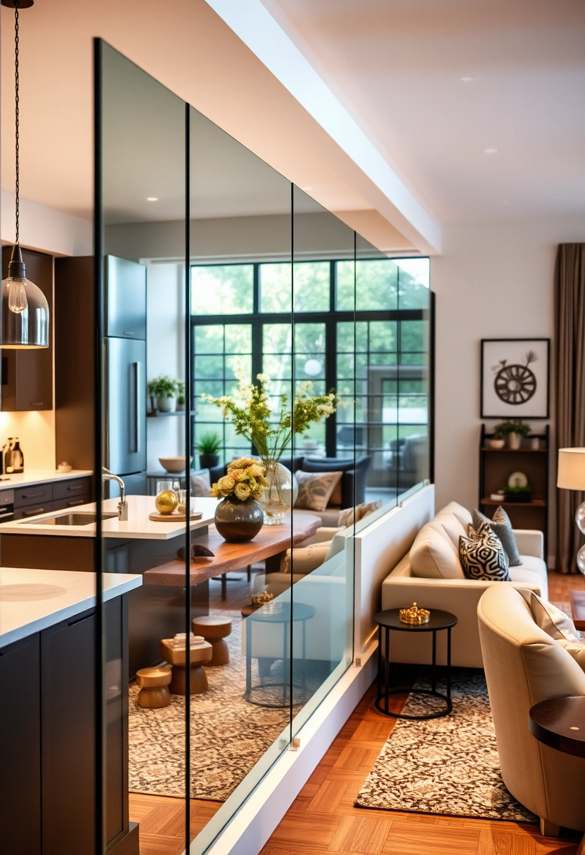 kitchen and living room divider ideas 16