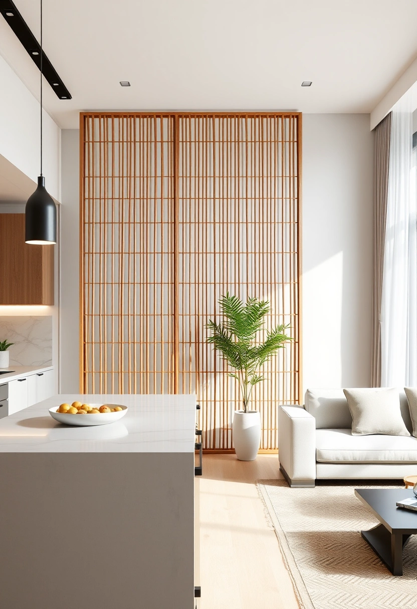 kitchen and living room divider ideas 19