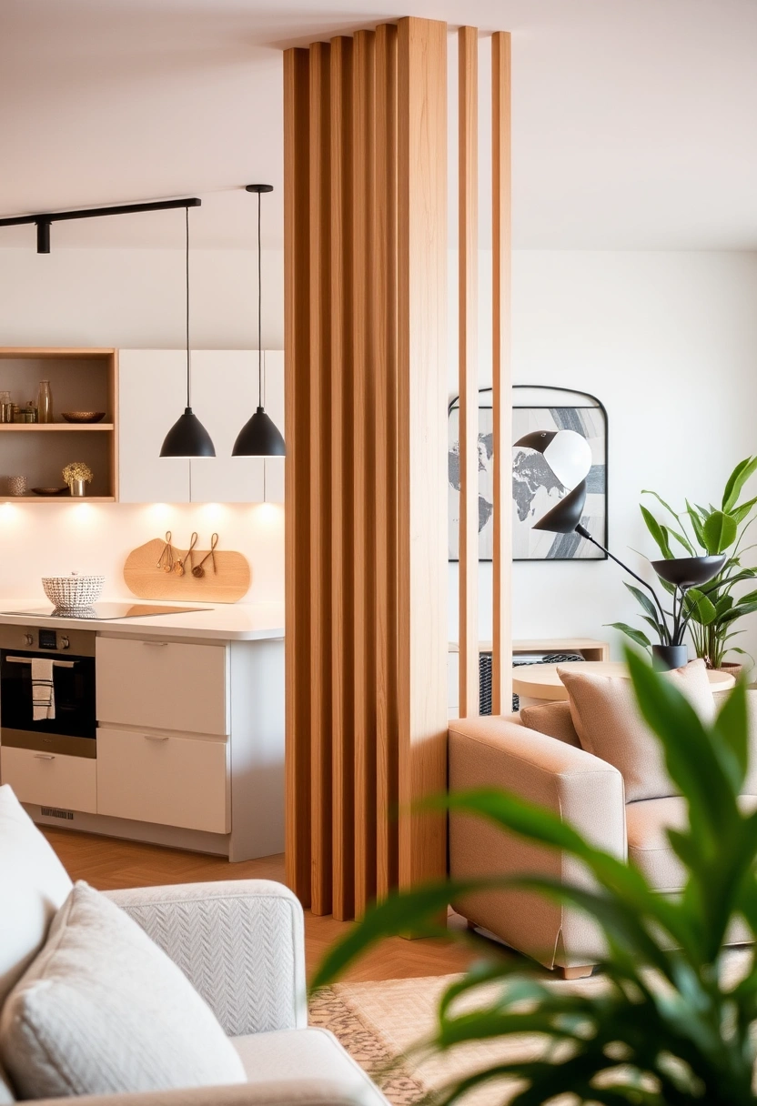 kitchen and living room divider ideas 6
