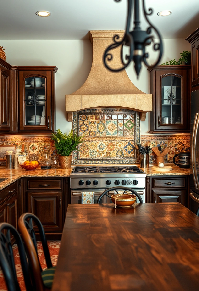 kitchen backsplash ideas brown cabinets 14