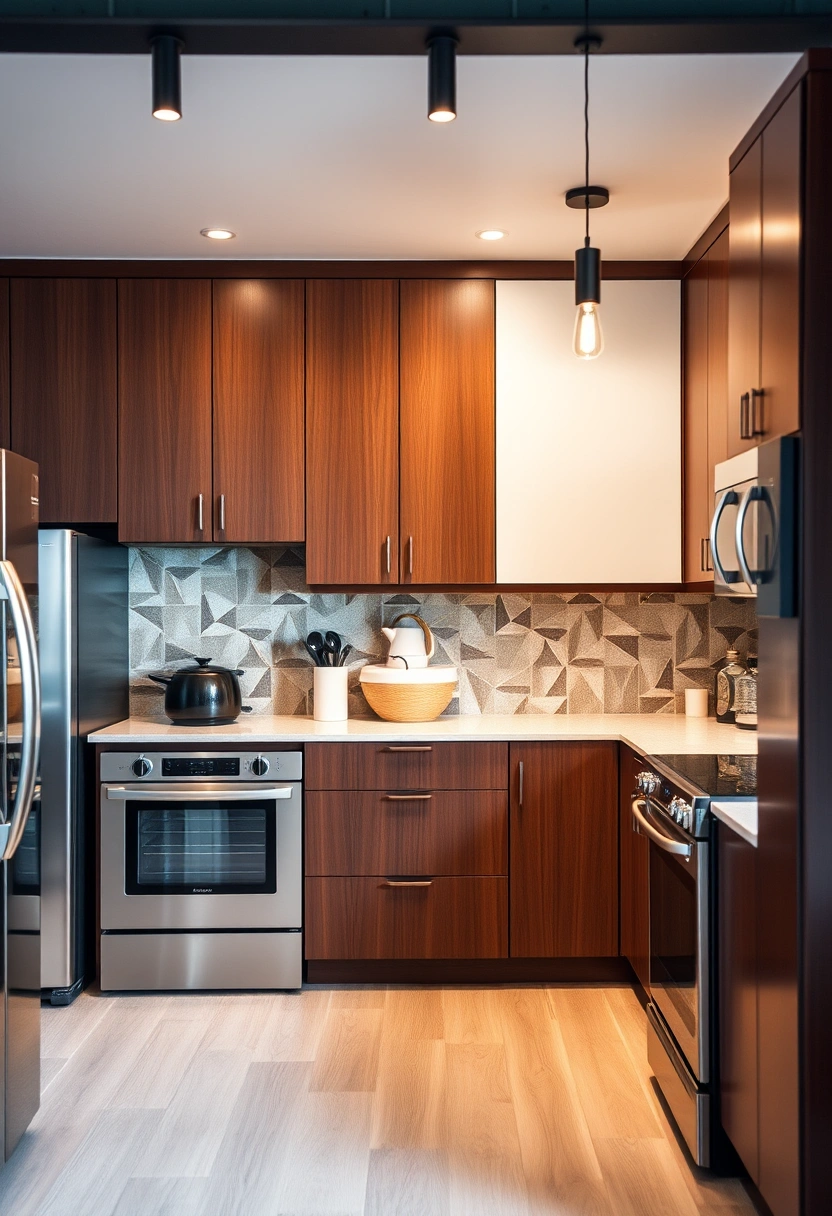 kitchen backsplash ideas brown cabinets 18
