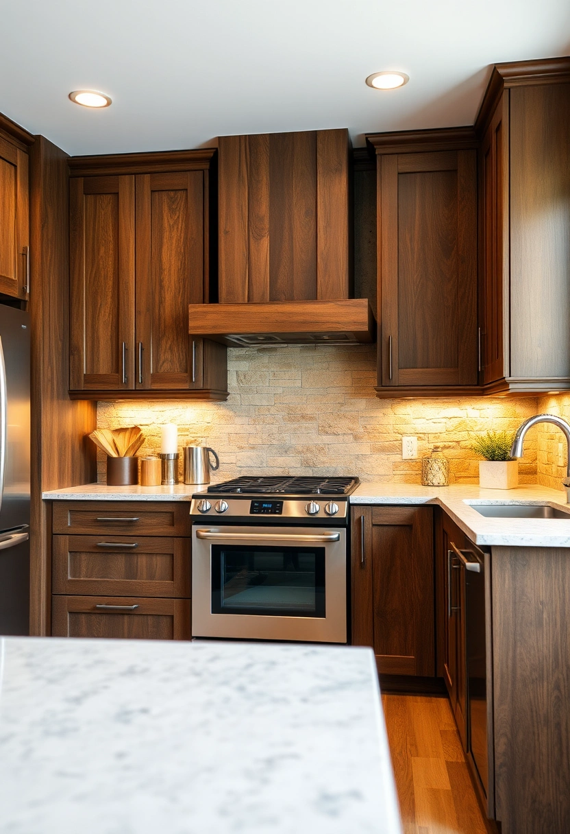 kitchen backsplash ideas brown cabinets 20