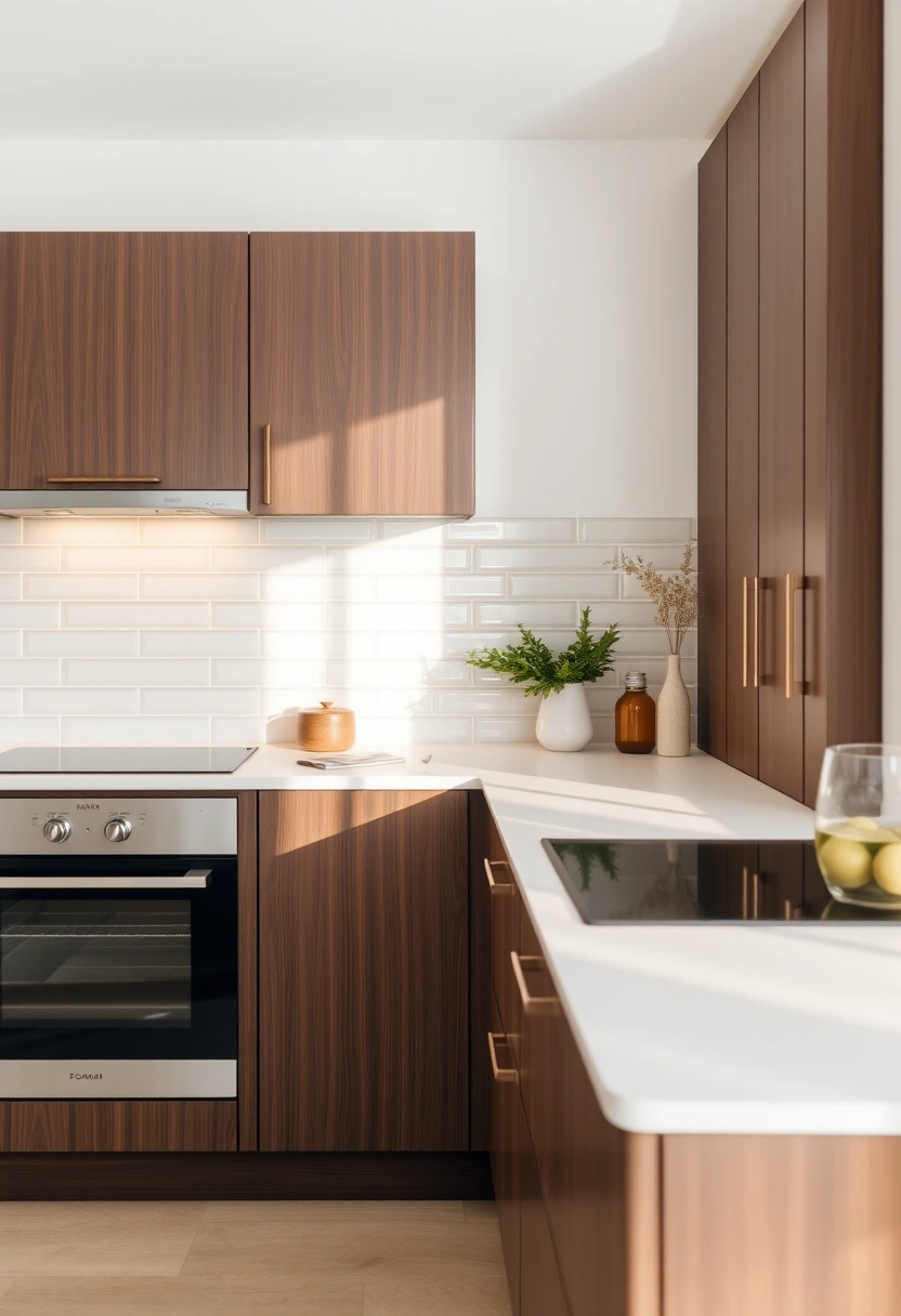 kitchen backsplash ideas brown cabinets 6