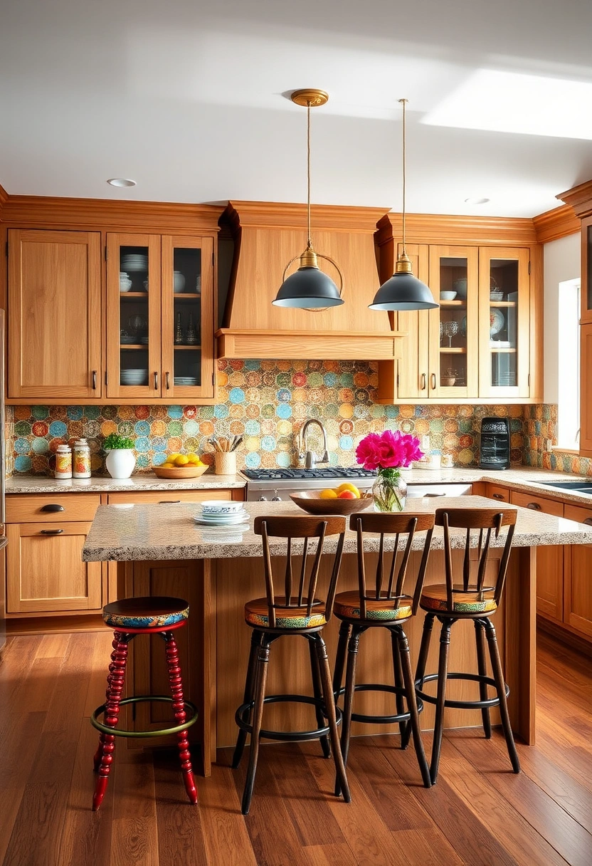 kitchen backsplash ideas oak cabinets 13