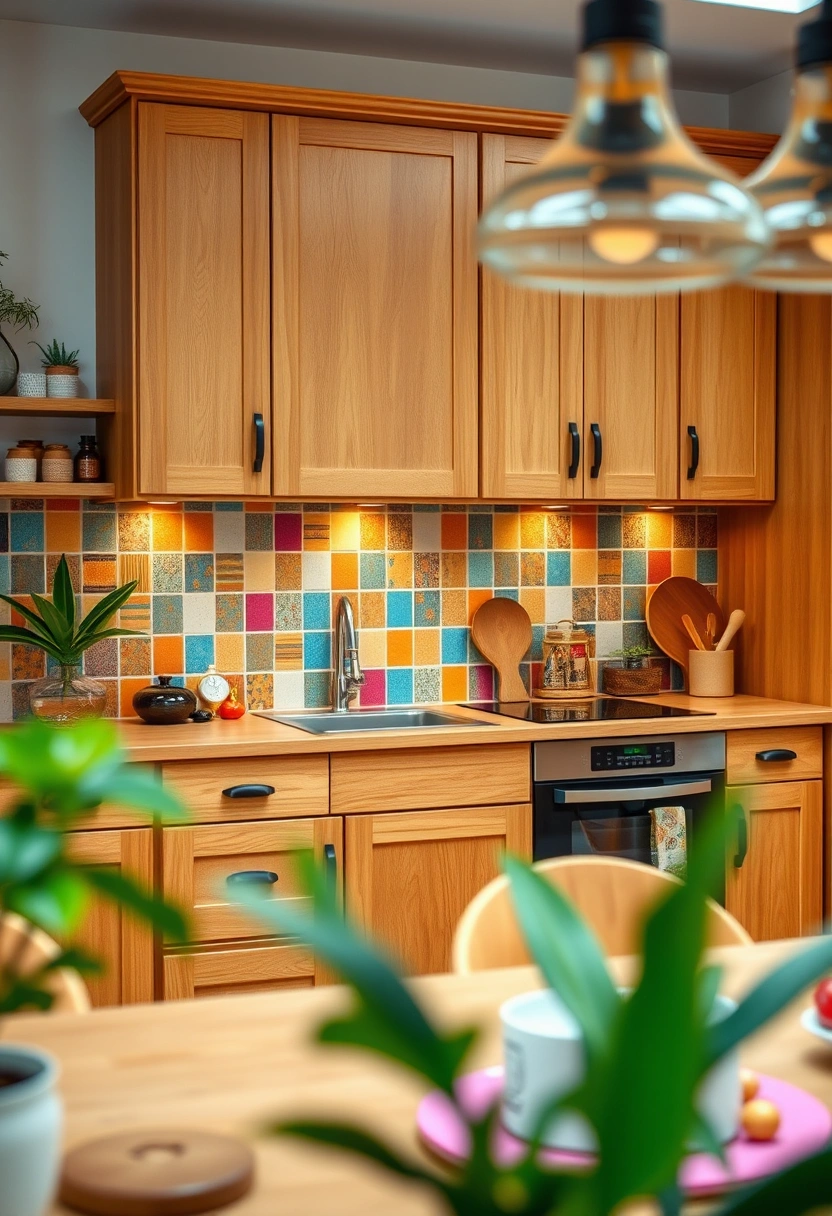 kitchen backsplash ideas oak cabinets 17