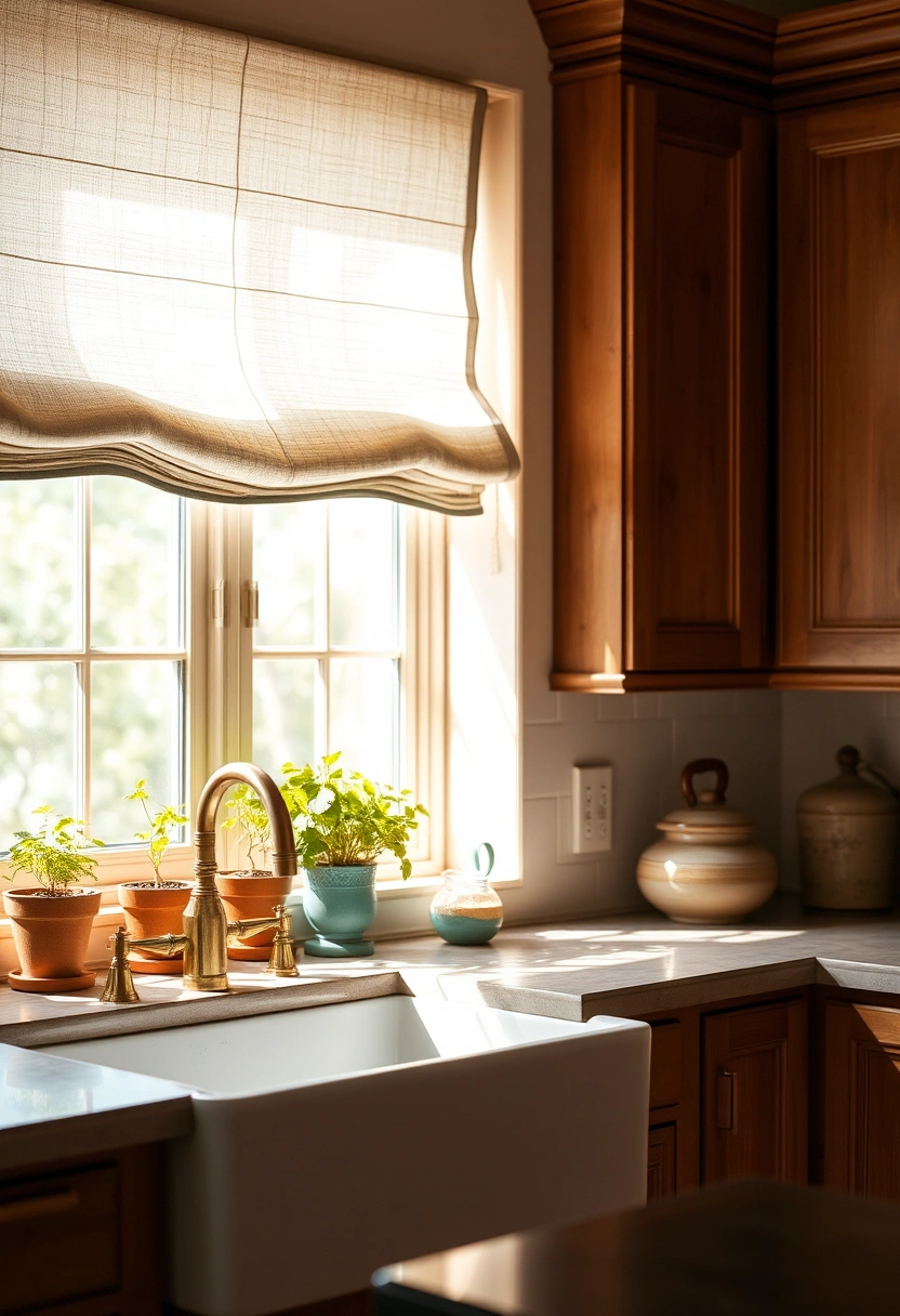 kitchen blinds ideas above sink 1