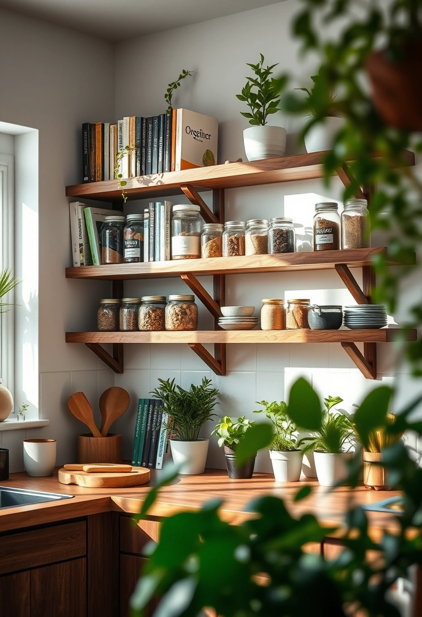 kitchen bookshelf ideas 13