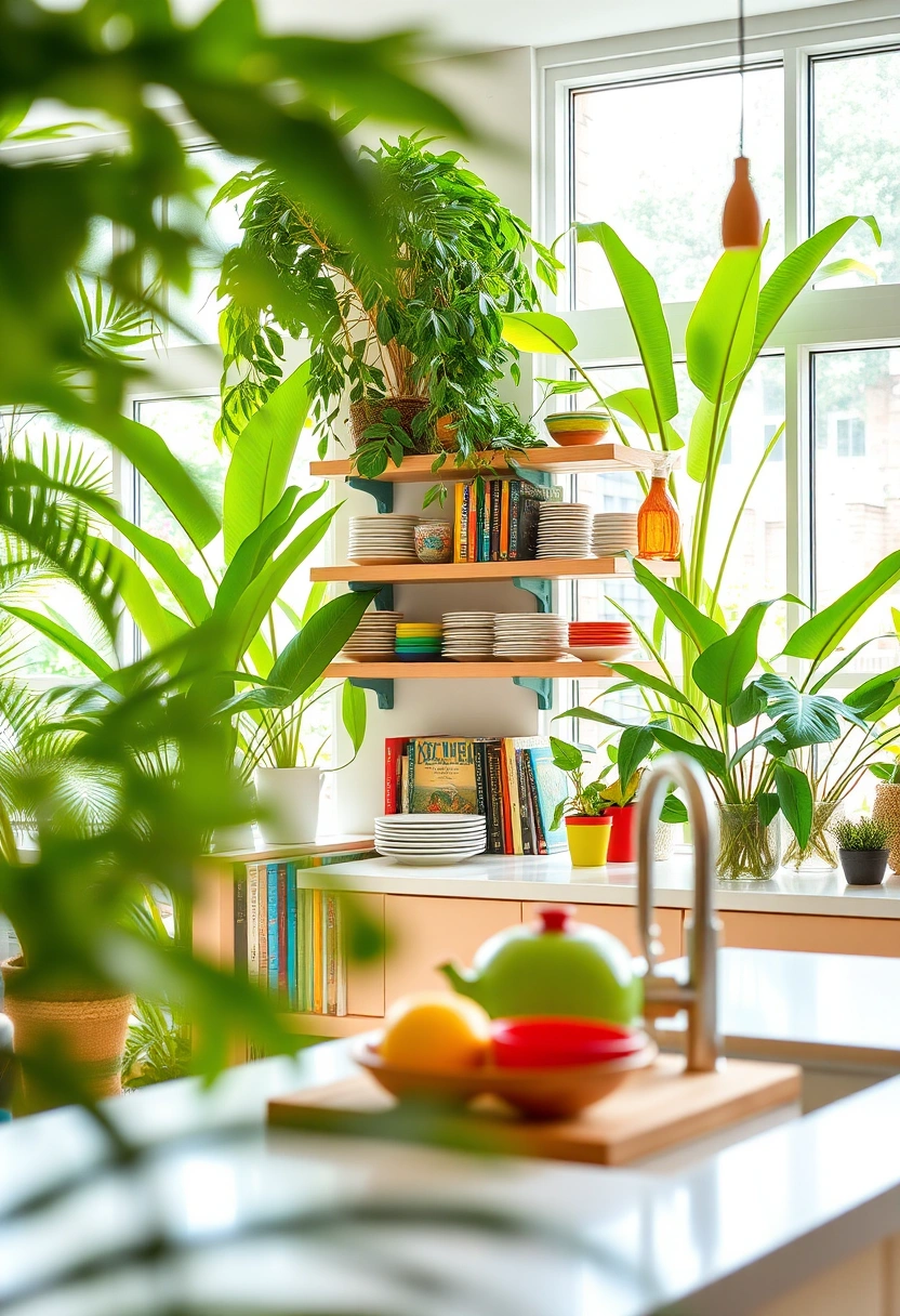 kitchen bookshelf ideas 15