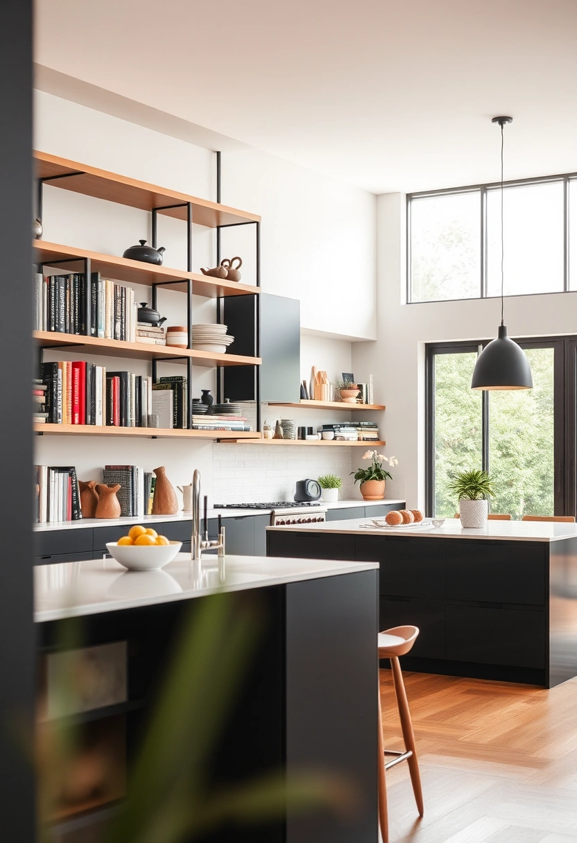 kitchen bookshelf ideas 20