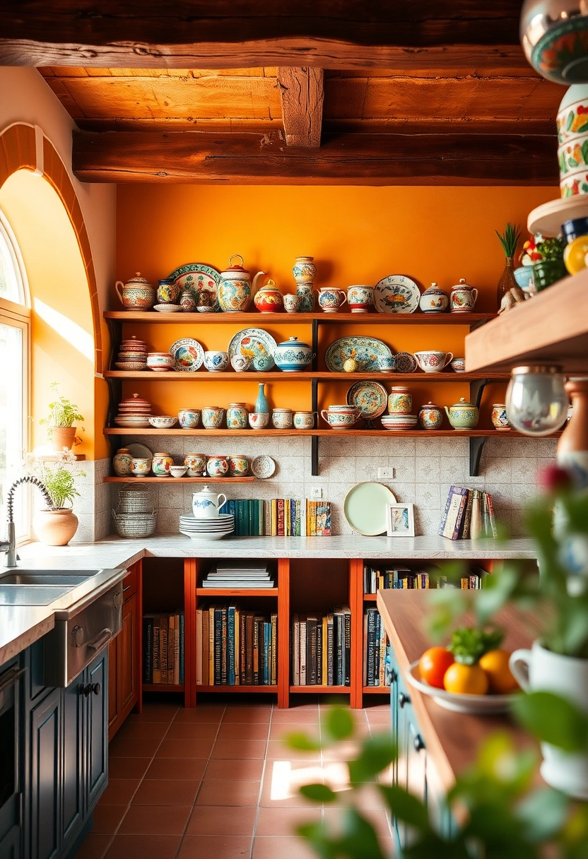 kitchen bookshelf ideas 5