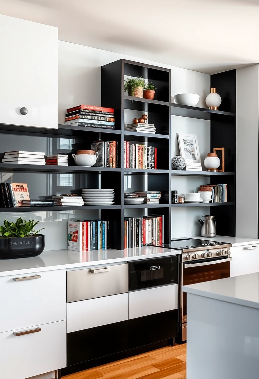 kitchen bookshelf ideas 8
