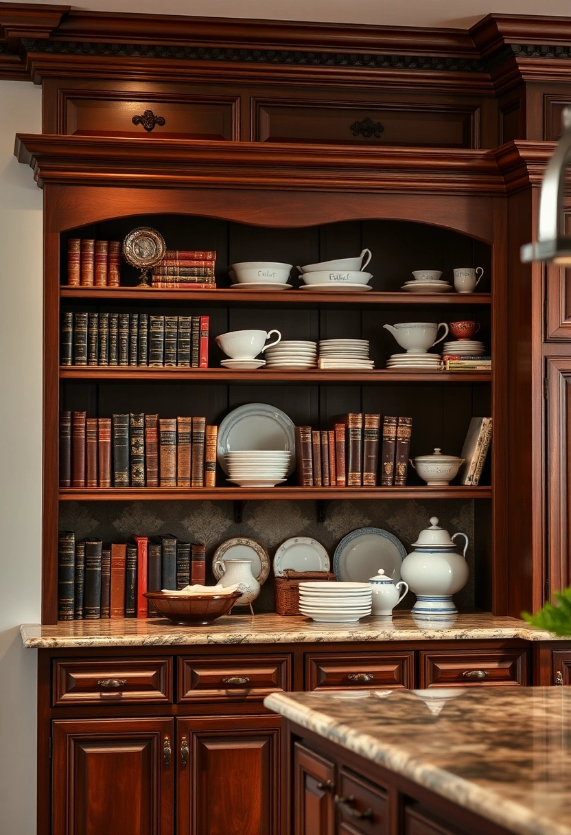 kitchen bookshelf ideas 9