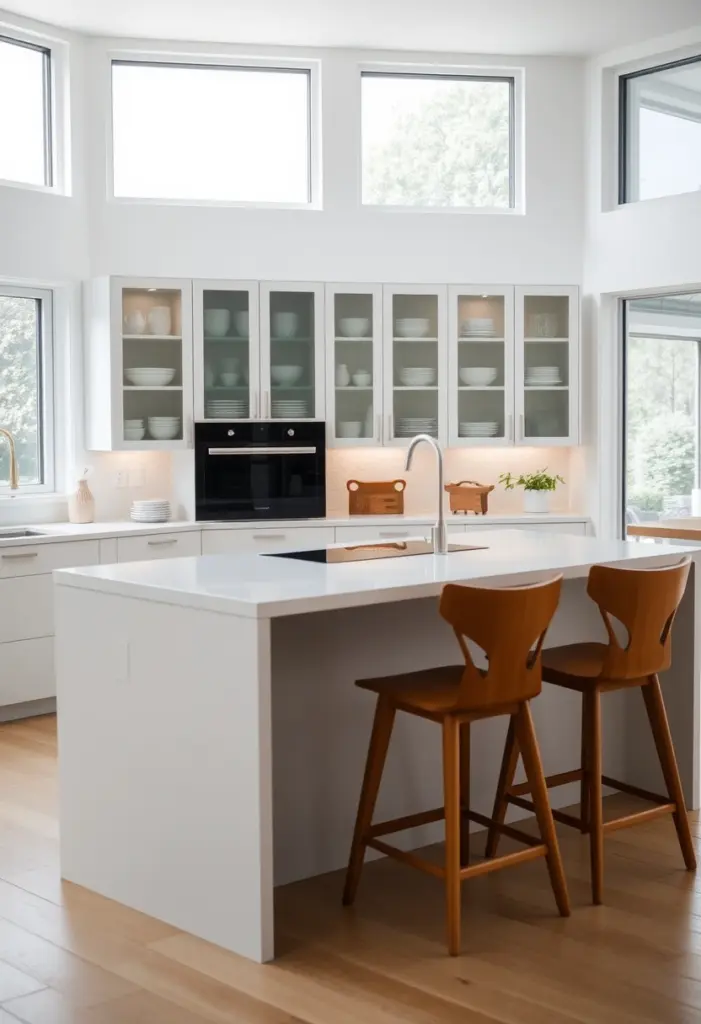 kitchen cabinet glass door ideas 1