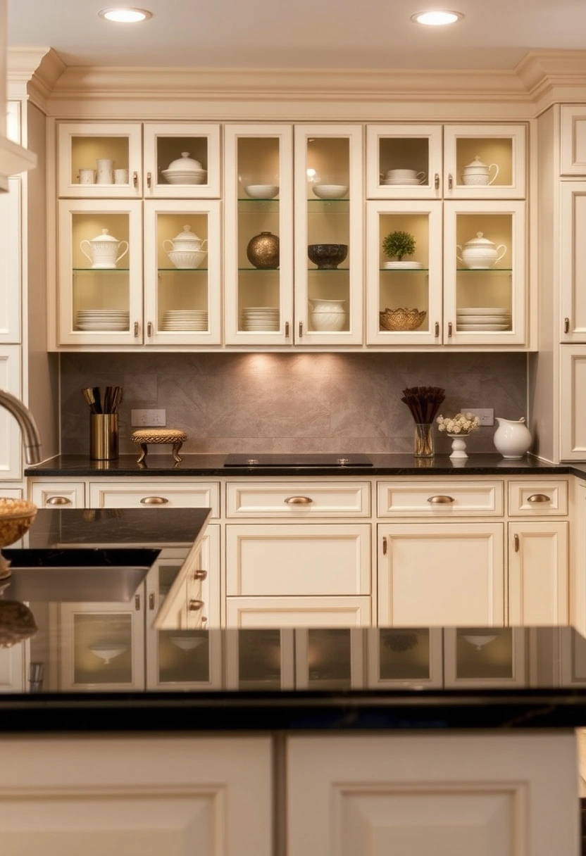 kitchen cabinet glass door ideas 12