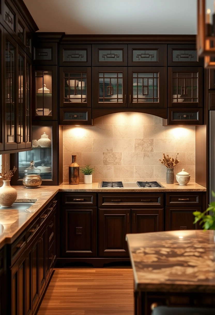 kitchen cabinet glass door ideas 16