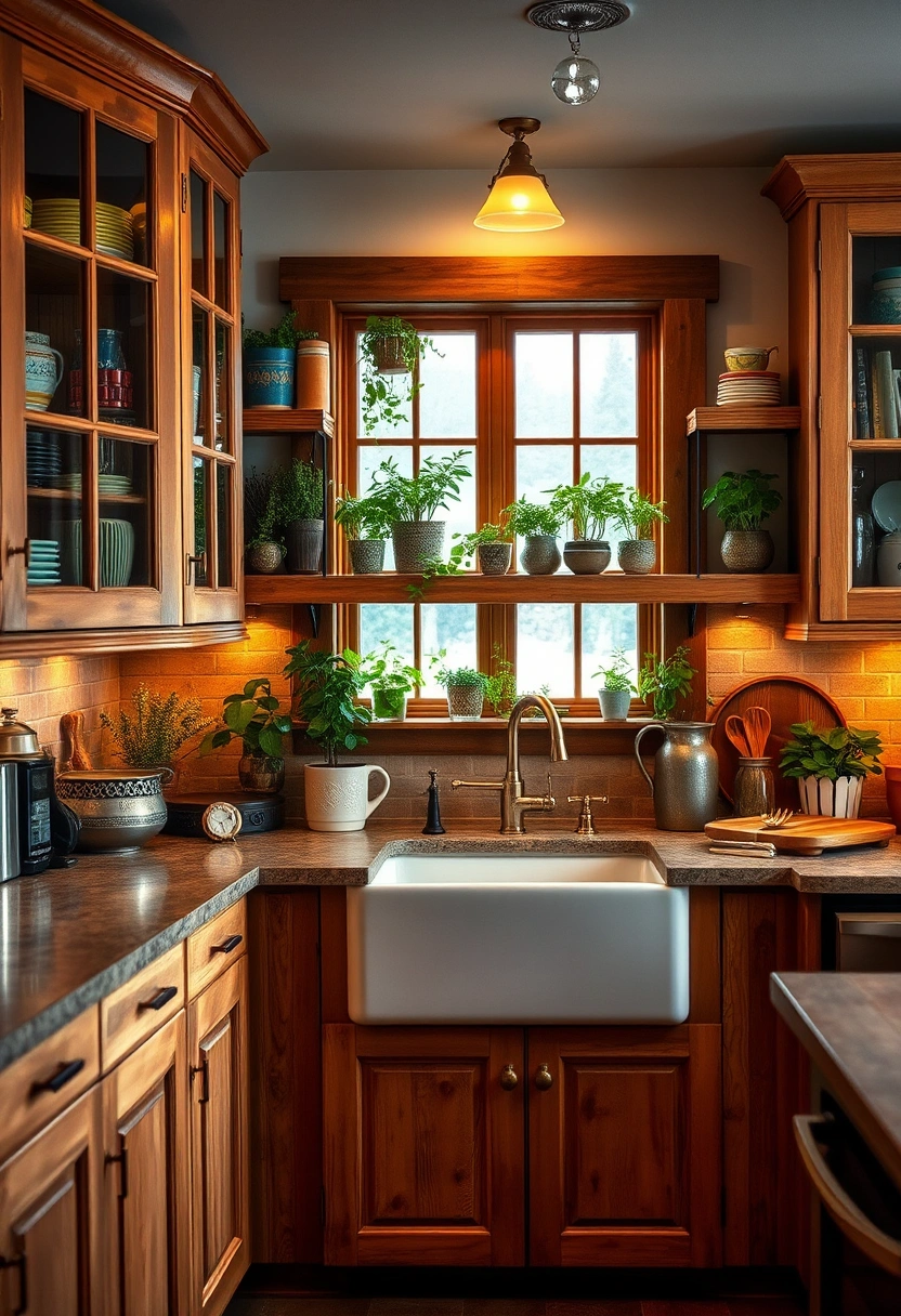 kitchen cabinet glass door ideas 2