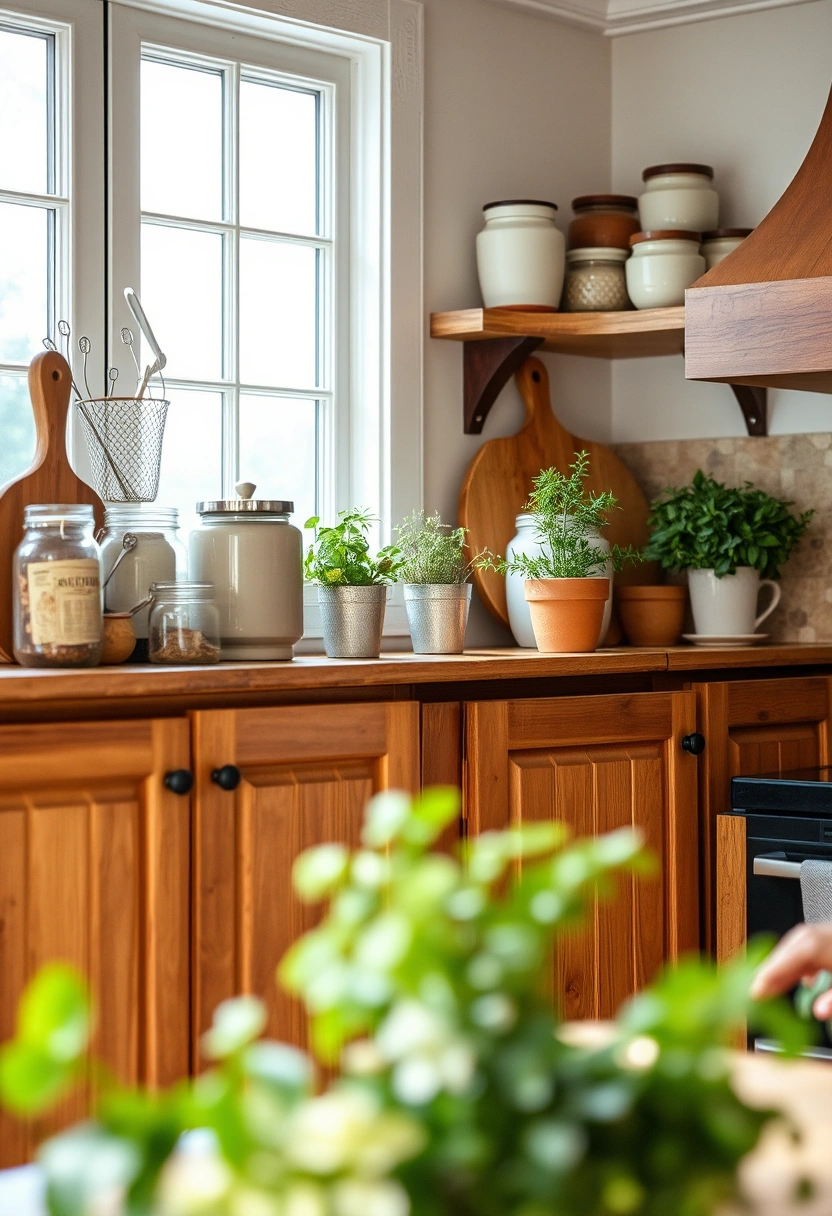 kitchen cabinet top decorating ideas 1