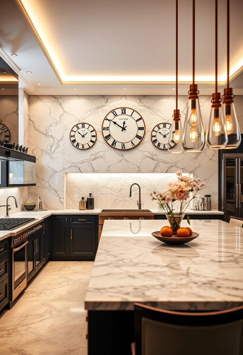 kitchen clocks wall ideas 16