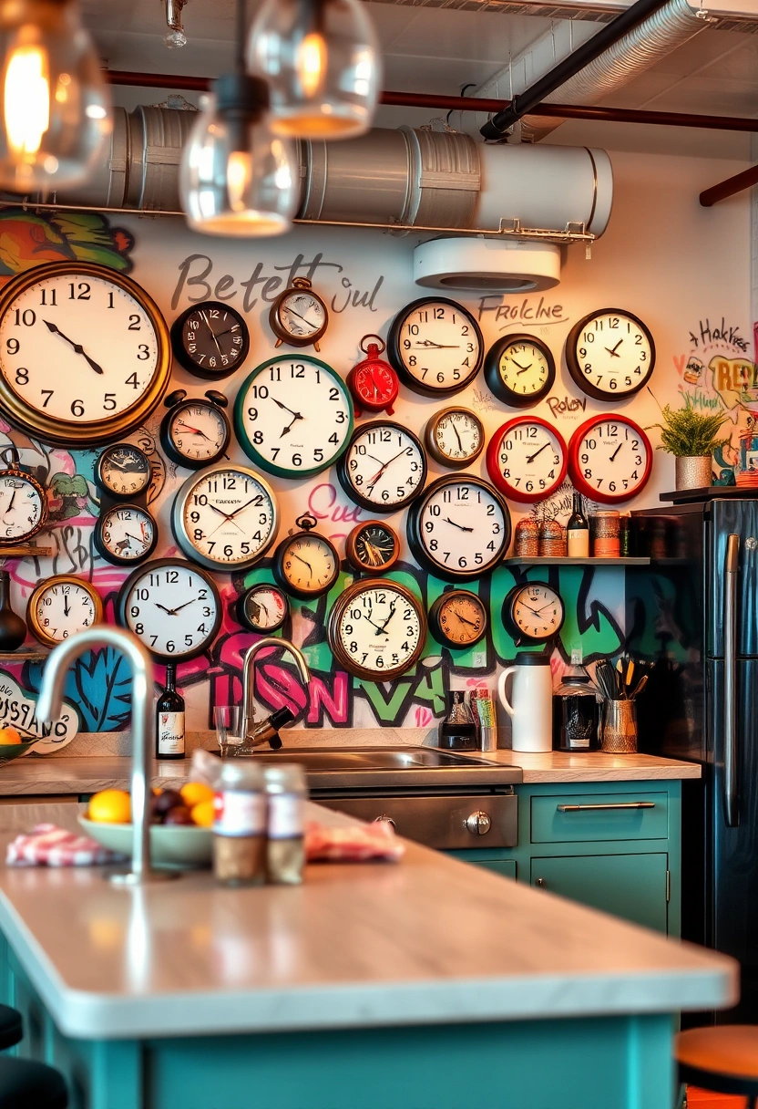 kitchen clocks wall ideas 19