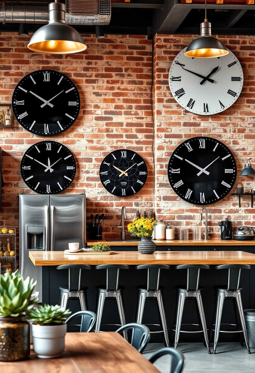 kitchen clocks wall ideas 6