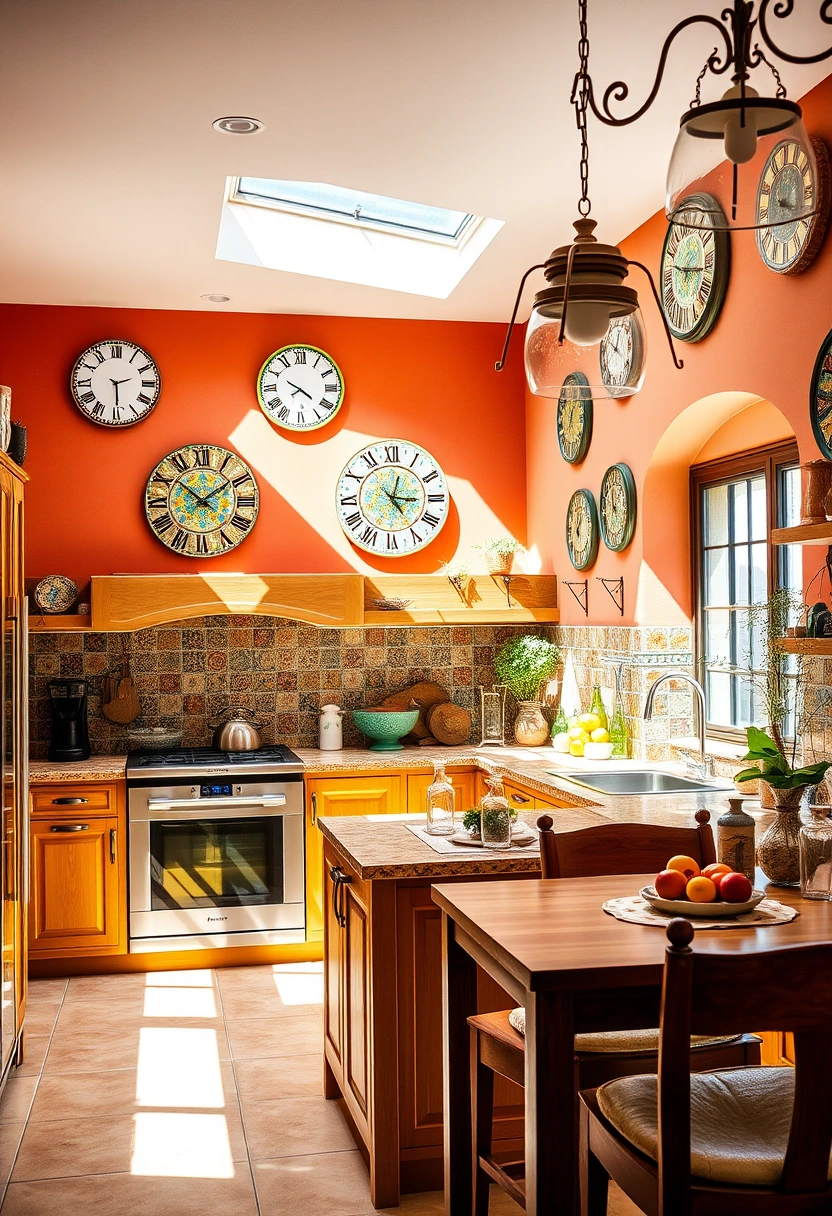 kitchen clocks wall ideas 8
