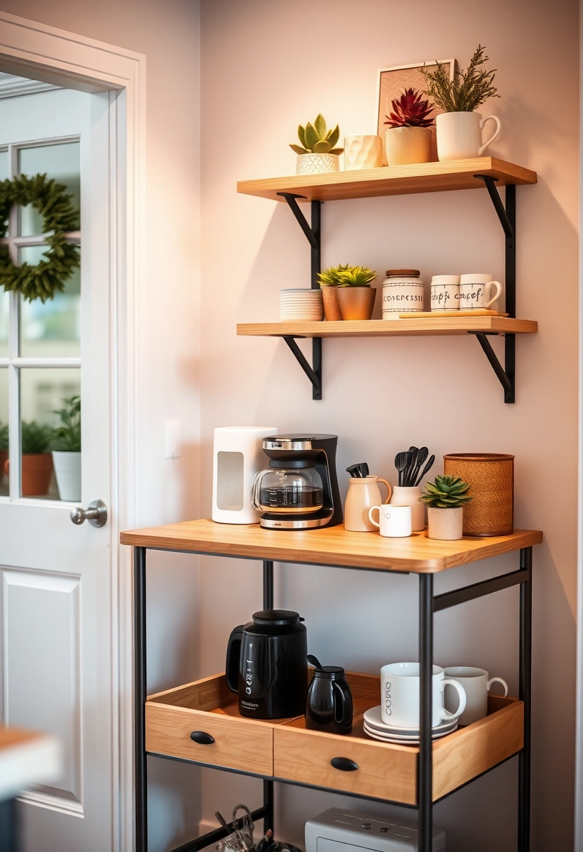 kitchen coffee station ideas 19