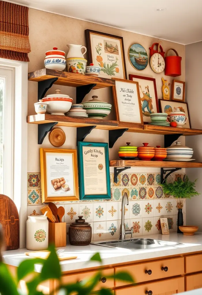 kitchen collage wall ideas 1