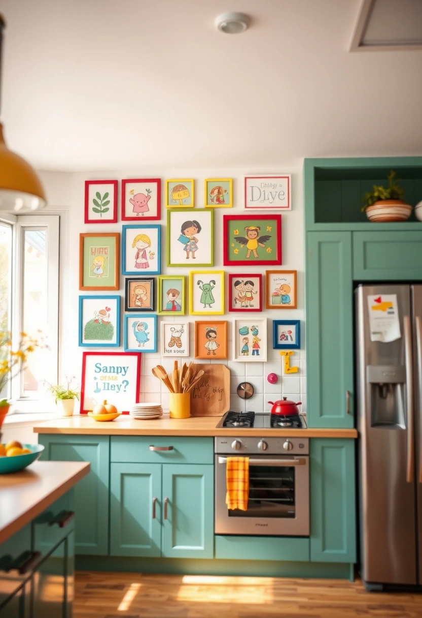 kitchen collage wall ideas 14