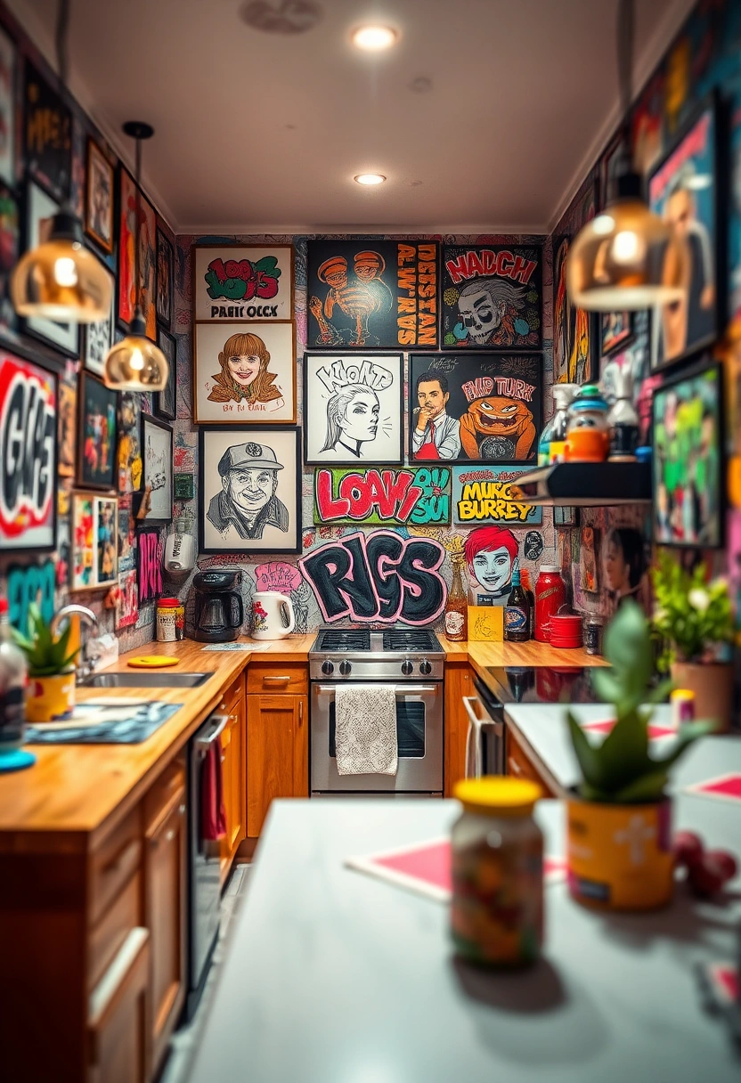 kitchen collage wall ideas 17