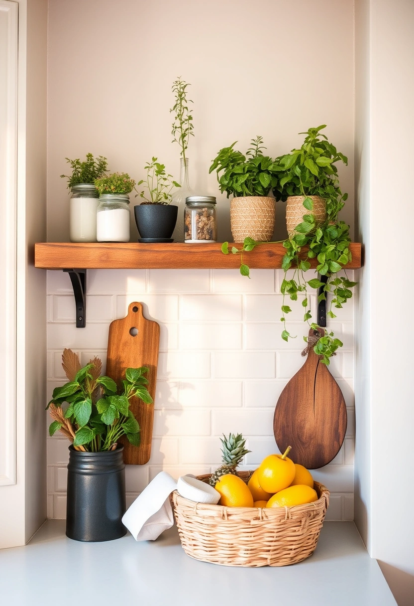 kitchen counter corner decor ideas 1