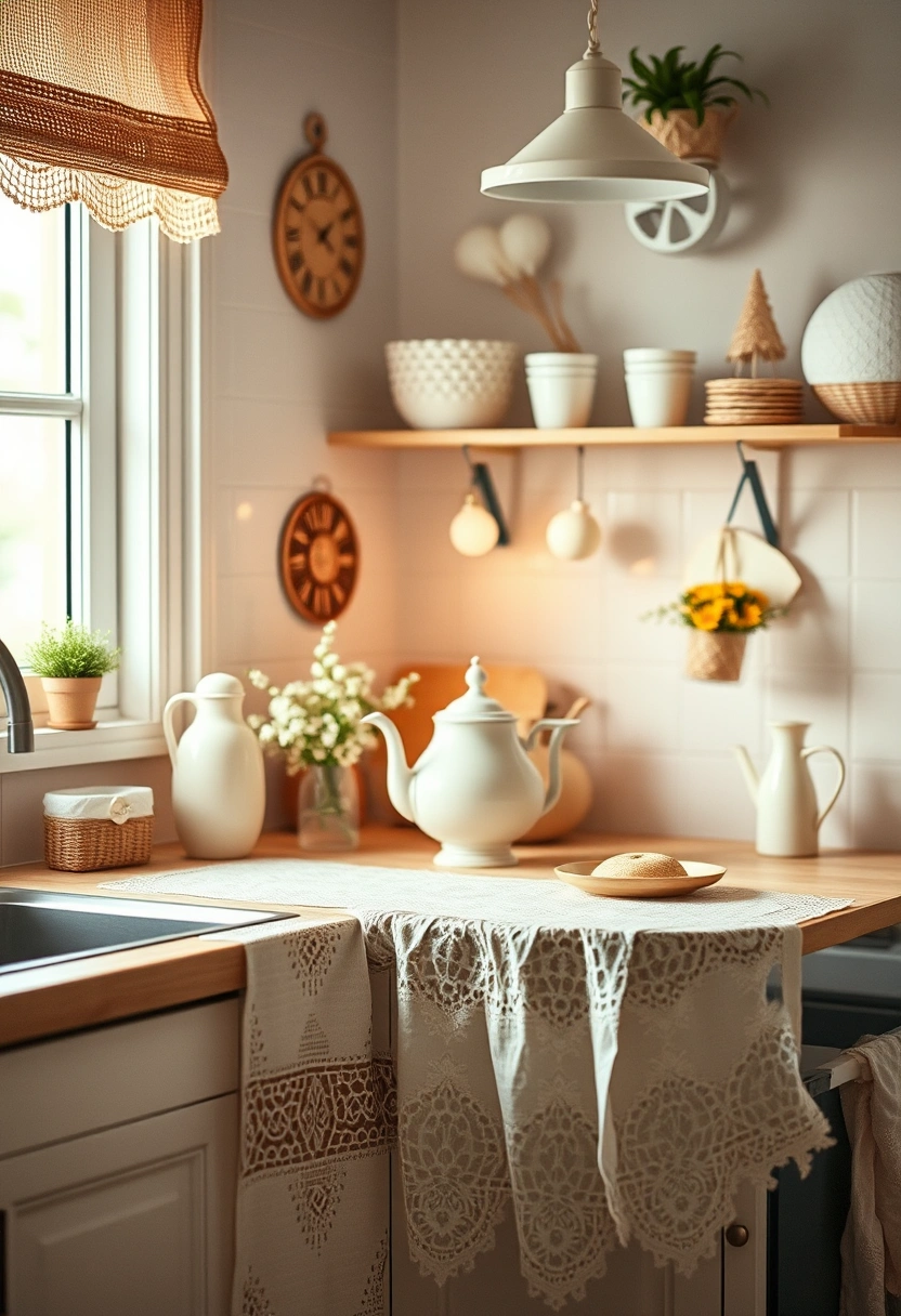 kitchen counter corner decor ideas 14