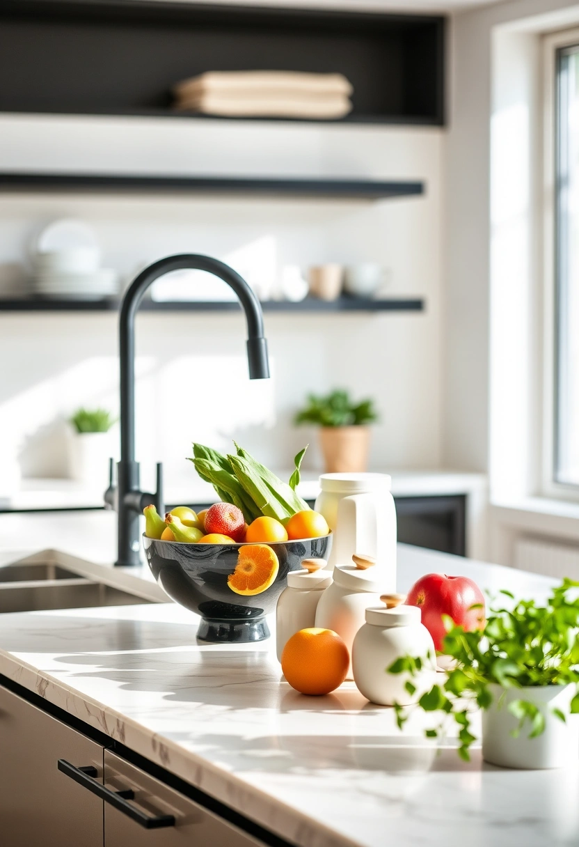 kitchen counter decor ideas 1