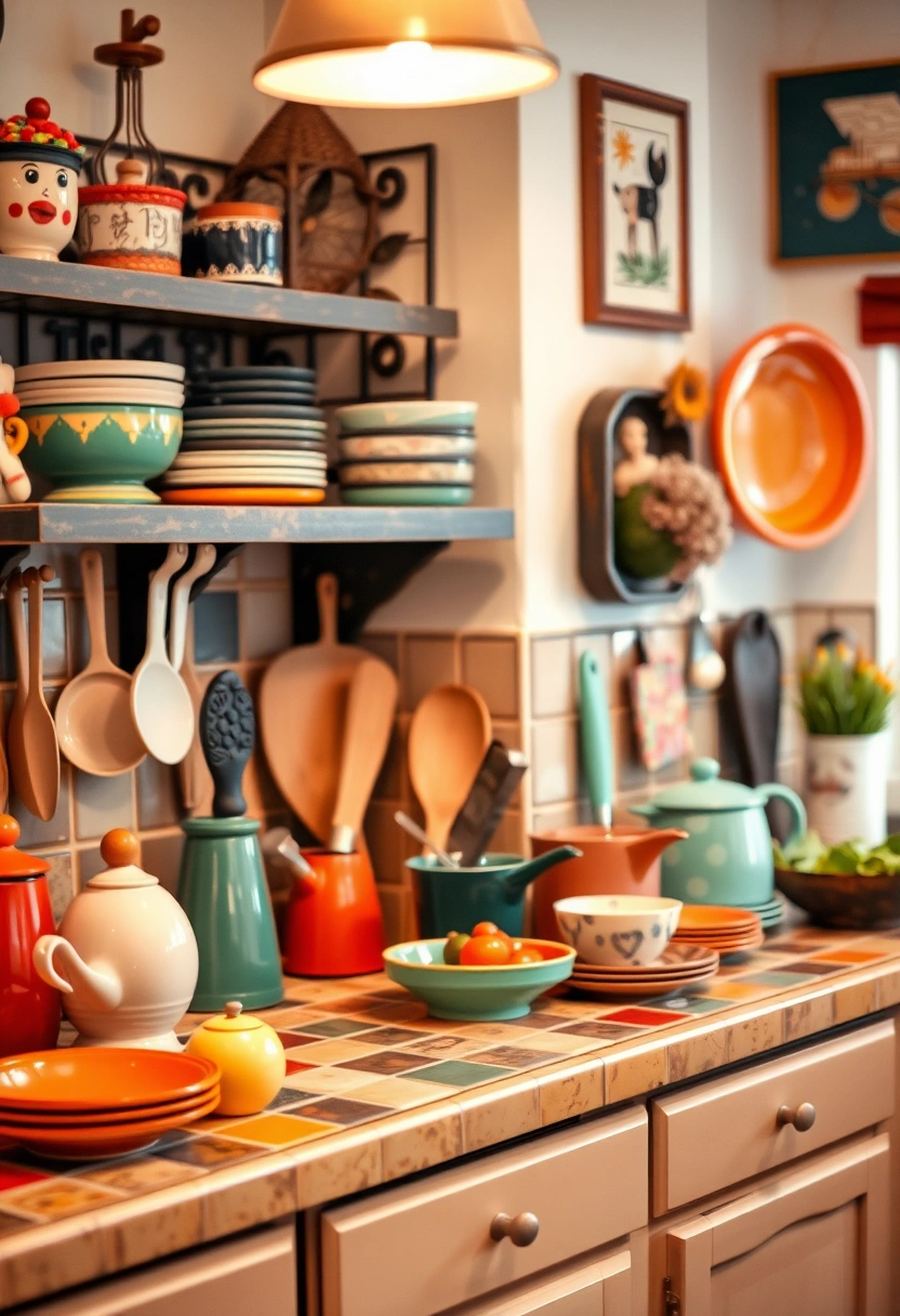 kitchen counter decor ideas 19