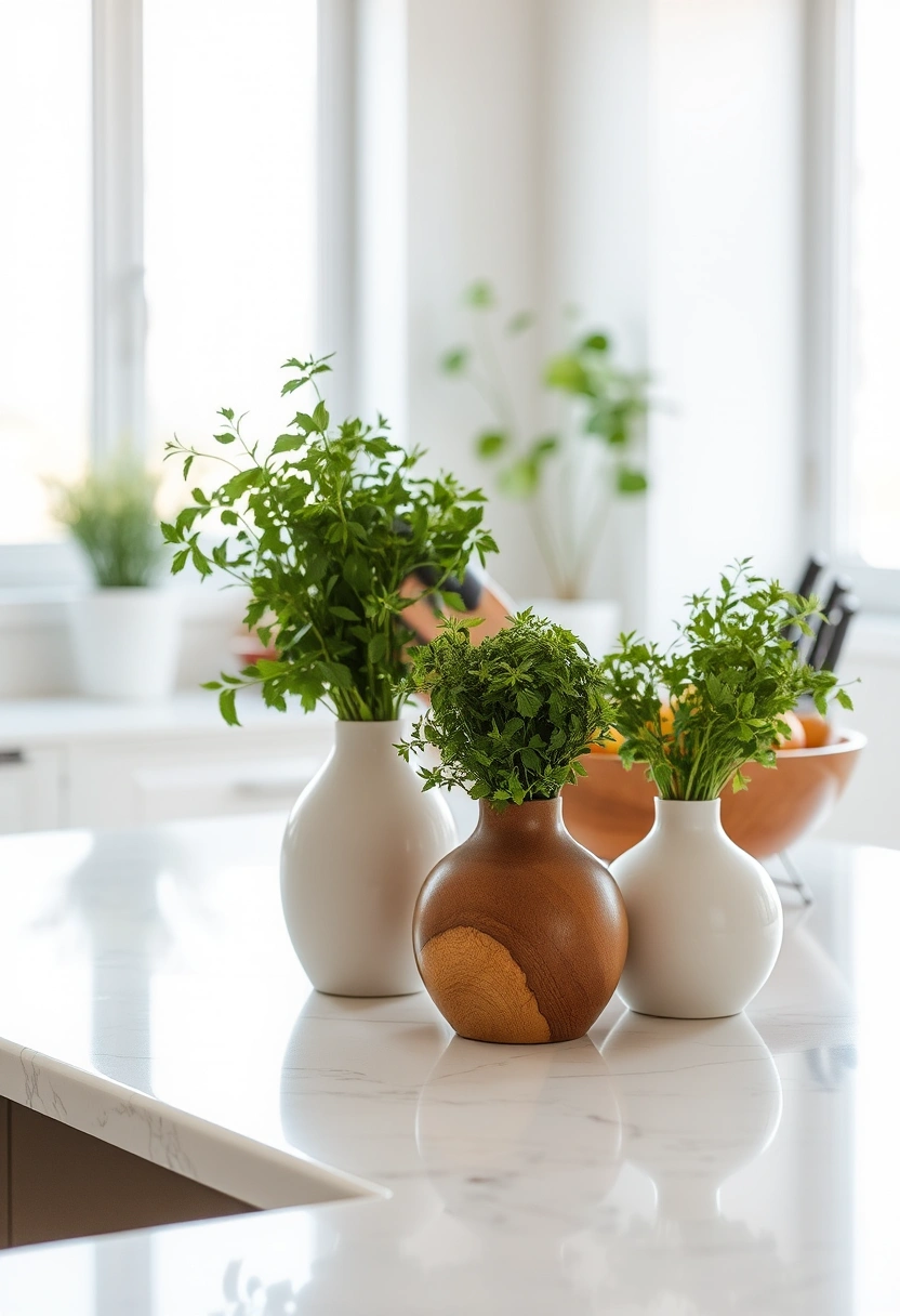 kitchen counter decor ideas modern 1